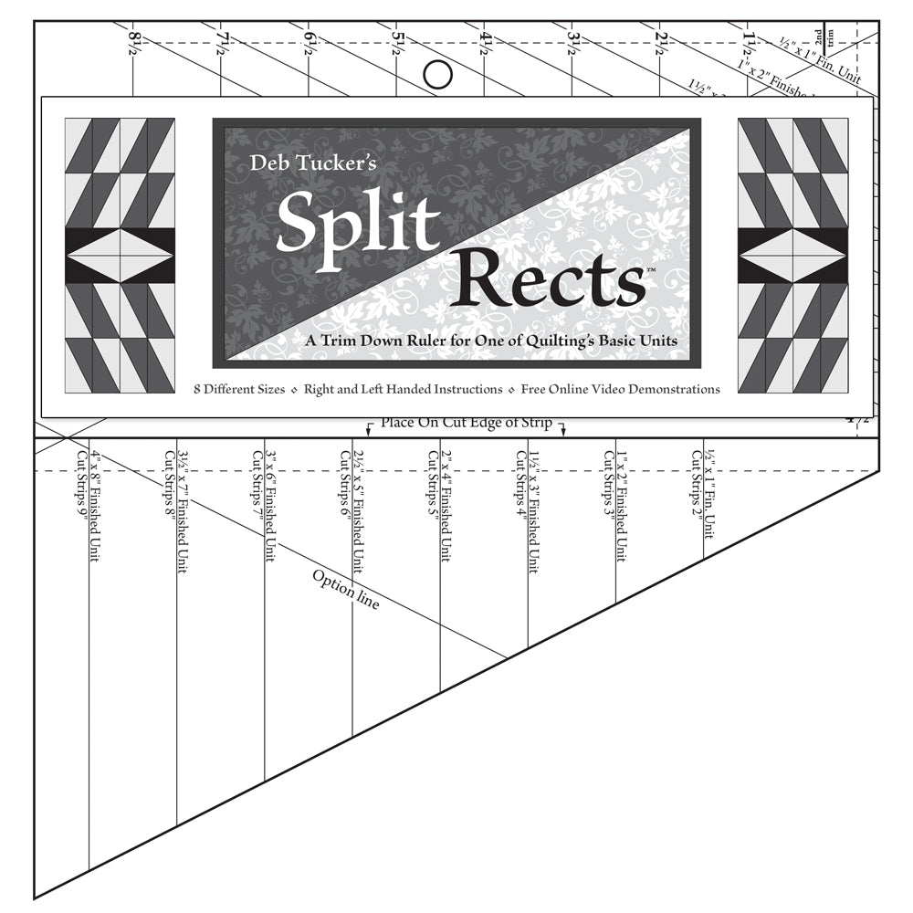 Studio 180 Design Studio 180 Split Rects - quilting ruler and template