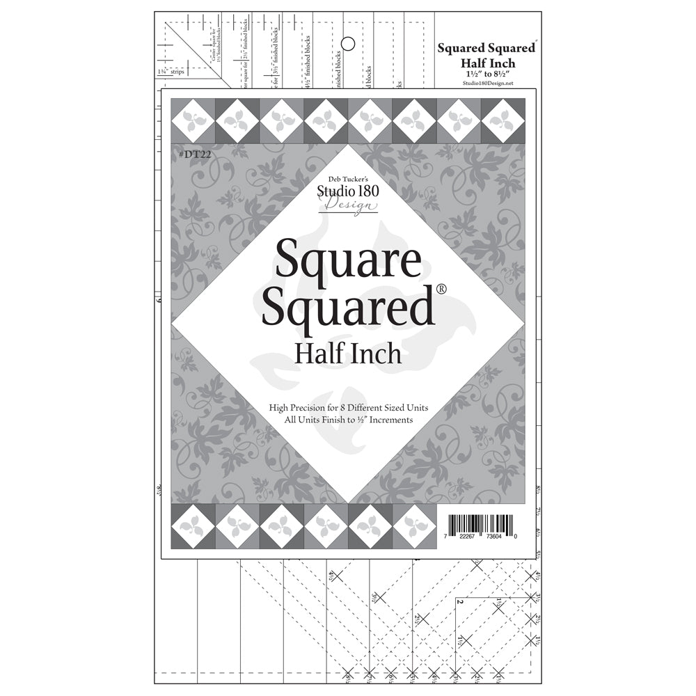 Studio 180 Design Studio 180 Square Squared Half Inch - quilting ruler and template