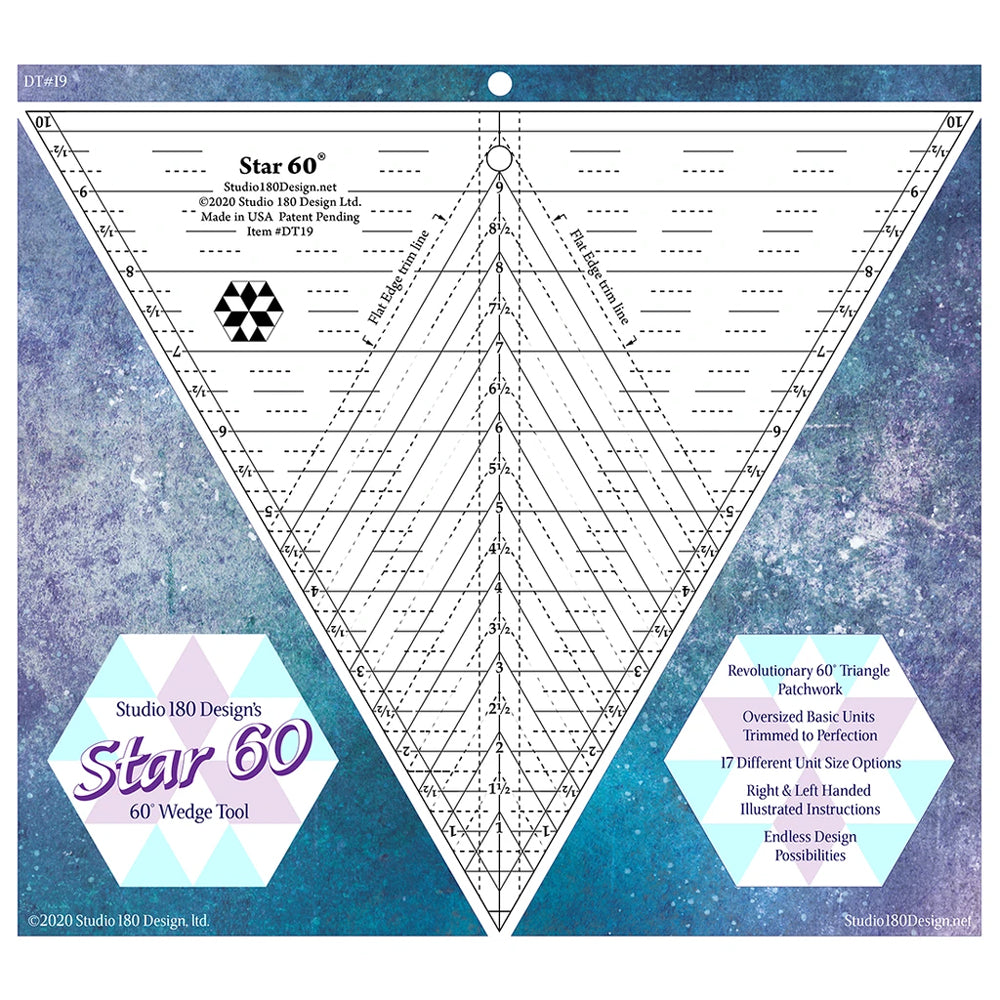 Studio 180 Design Studio 180 Star 60 - quilting ruler and template