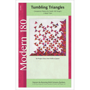 Studio 180 Design Studio 180 Tumbling Triangle Pattern - quilting template set for patchwork blocks