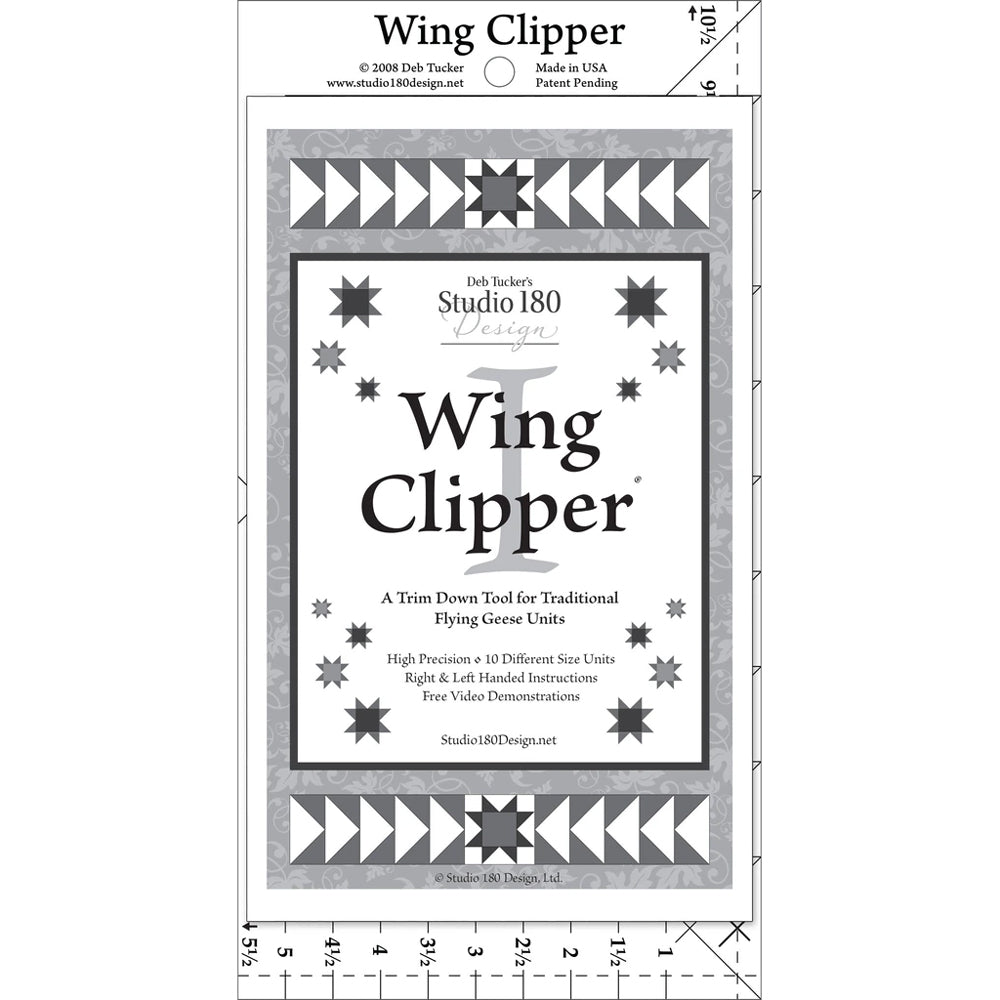Studio 180 Design Studio 180 Wing Clipper I - quilting ruler and template