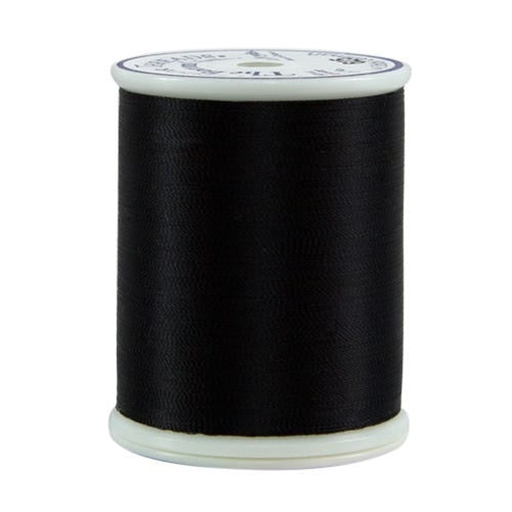 Superior Threads Bottom Line embroidery thread spool in Black (625) - 60wt 1295m