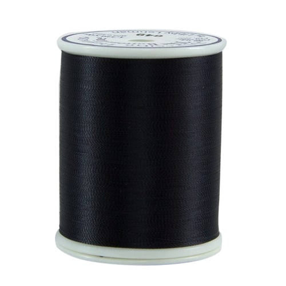 Superior Threads Bottom Line embroidery thread spool in Dark Grey (649) - 60wt 1295m