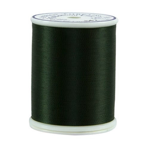 Superior Threads Bottom Line embroidery thread spool in Dark Sage (647) - 60wt 1295m