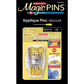 Taylor Seville Magic Appliqué pins, regular - sharp quilting and applique pins - in use