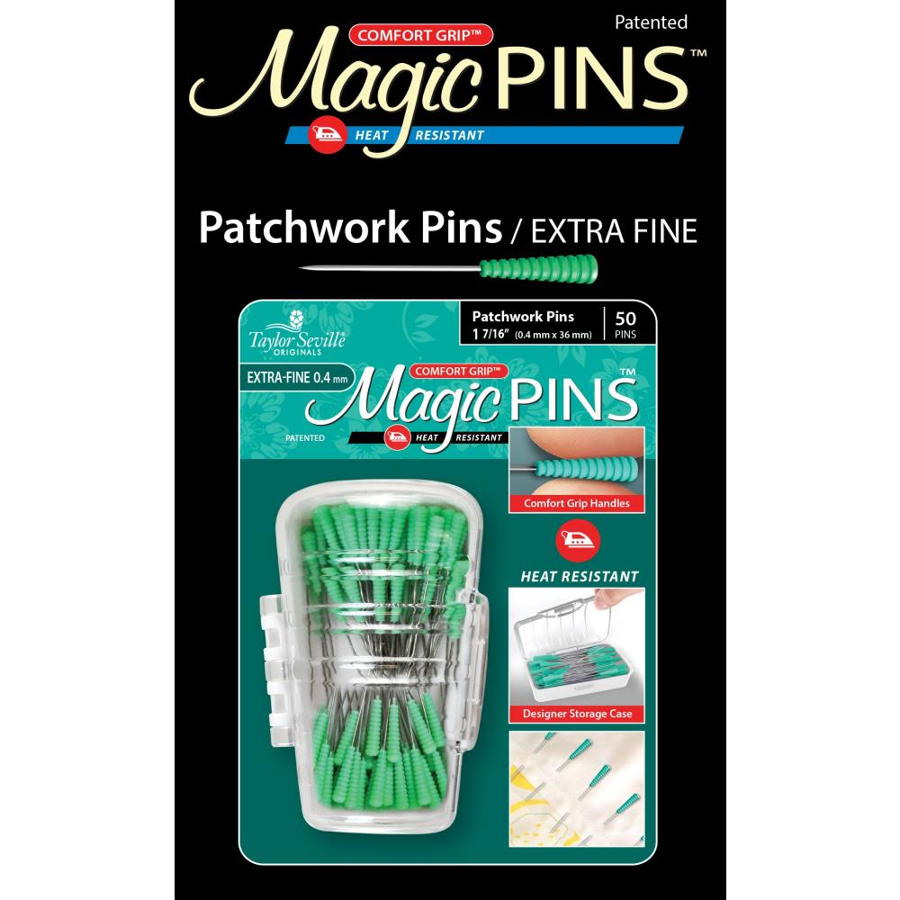 Taylor Seville Magic Patchwork pins, extra fine - sharp quilting and applique pins