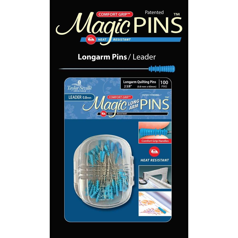 Taylor Seville Magic pins, long - sharp quilting and applique pins