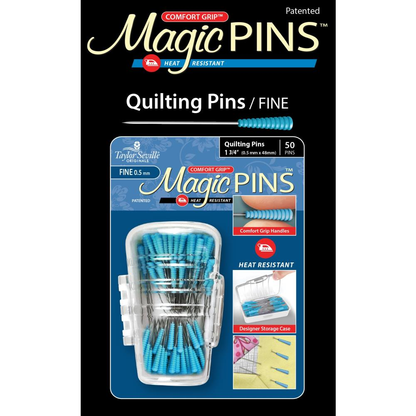 Taylor Seville Magic Quilting pins, fine - sharp quilting and applique pins