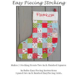 TenSisters Christmas stocking kit with grid panel template and instructions