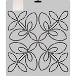 Quilting Creations Thimbleberries 11" Lady Slipper quilting stencil - hand and machine quilting template