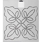 Quilting Creations Thimbleberries 11" Leaf Quartet quilting stencil - hand and machine quilting template