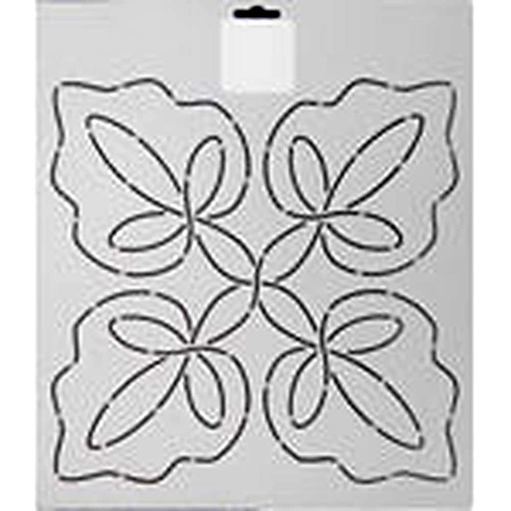 Quilting Creations Thimbleberries 11" Leaf Quartet quilting stencil - hand and machine quilting template