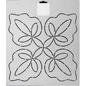 Quilting Creations Thimbleberries 11" Leaf Quartet quilting stencil - hand and machine quilting template
