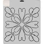 Quilting Creations Thimbleberries 11" Loop-D Loop quilting stencil - hand and machine quilting template