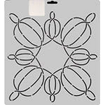Quilting Creations Thimbleberries 11" Pumpkin Flurry quilting stencil - hand and machine quilting template
