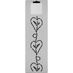 Quilting Creations Thimbleberries 2" Heart Vine quilting stencil - hand and machine quilting template