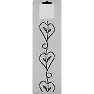 Quilting Creations Thimbleberries 2" Heart Vine quilting stencil - hand and machine quilting template