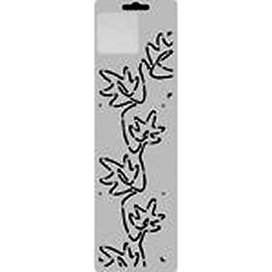 Quilting Creations Thimbleberries 3" Leaf Sketch quilting stencil - hand and machine quilting template