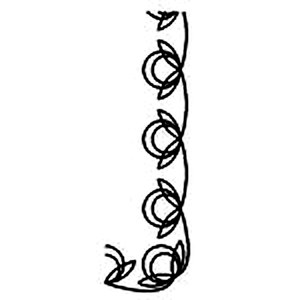 Quilting Creations Thimbleberries 5" Blossom Swirl quilting stencil - hand and machine quilting template