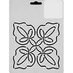 Quilting Creations Thimbleberries 5" Leaf Quartet quilting stencil - hand and machine quilting template