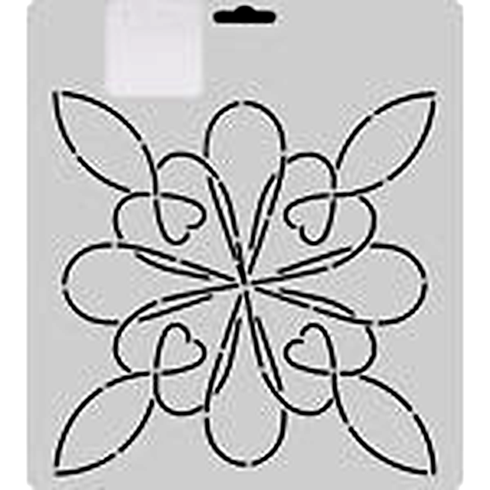 Quilting Creations Thimbleberries 7½" Heart Loop quilting stencil - hand and machine quilting template