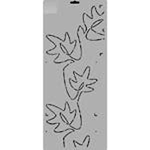 Quilting Creations Thimbleberries 7" Leaf Sketch quilting stencil - hand and machine quilting template