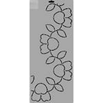 Quilting Creations Thimbleberries 7" Pansy Vine quilting stencil - hand and machine quilting template