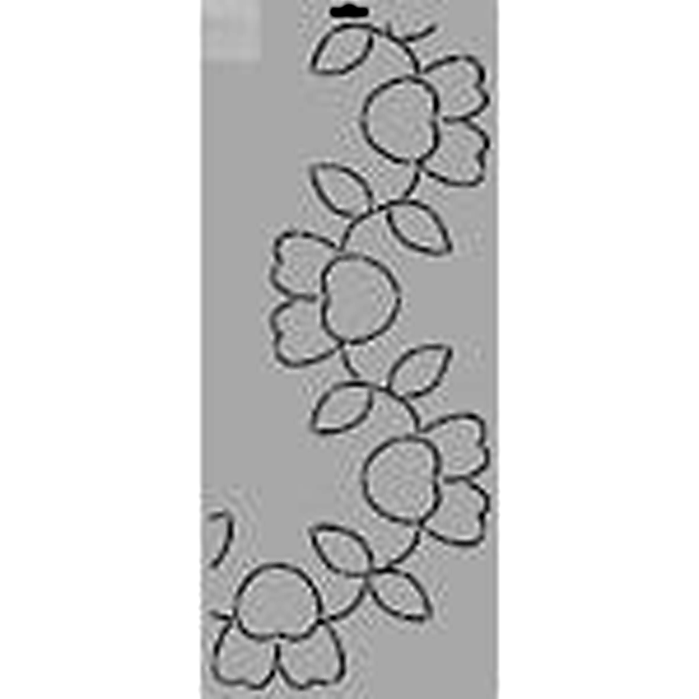 Quilting Creations Thimbleberries 7" Pansy Vine quilting stencil - hand and machine quilting template