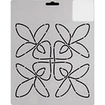 Quilting Creations Thimbleberries 7" Radish quilting stencil - hand and machine quilting template