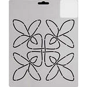 Quilting Creations Thimbleberries 7" Radish quilting stencil - hand and machine quilting template