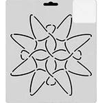 Quilting Creations Thimbleberries 7" Wings quilting stencil - hand and machine quilting template
