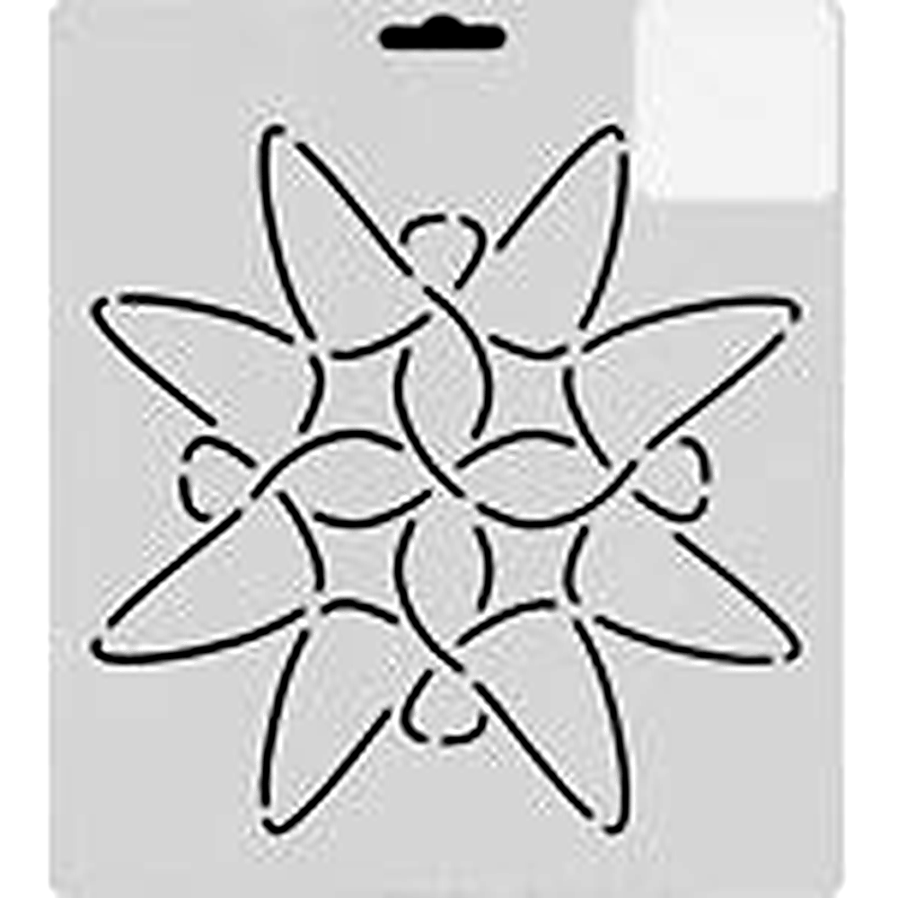 Quilting Creations Thimbleberries 7" Wings quilting stencil - hand and machine quilting template