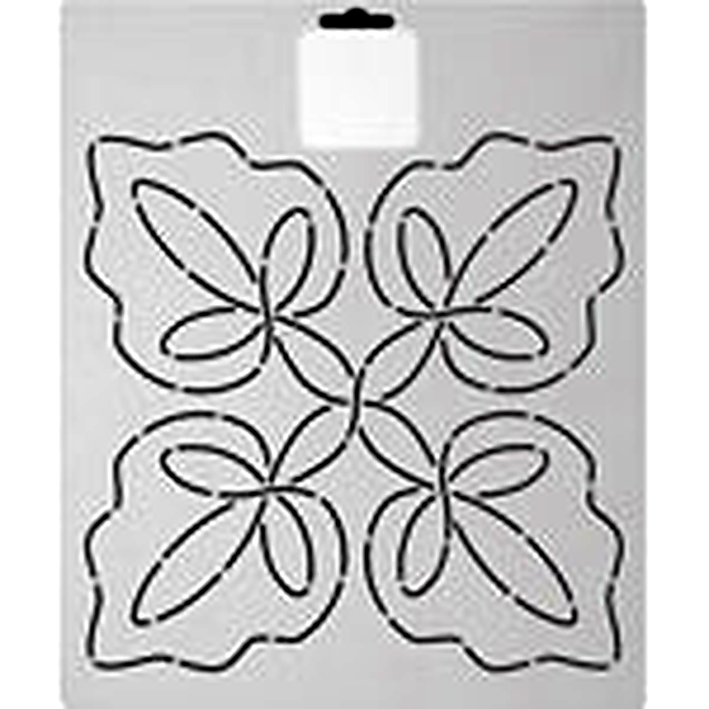 Quilting Creations Thimbleberries 9" Leaf Quartet quilting stencil - hand and machine quilting template