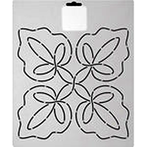 Quilting Creations Thimbleberries 9" Leaf Quartet quilting stencil - hand and machine quilting template