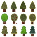 V-Stitch Designs Trees set -Digital Download