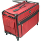 Tutto Machine Tote 1X Large in Red - ballistic nylon sewing machine carry-on with wheels and pull bar