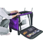 Tutto Machine Tote 1X Large in Purple - ballistic nylon sewing machine carry-on with wheels and pull bar