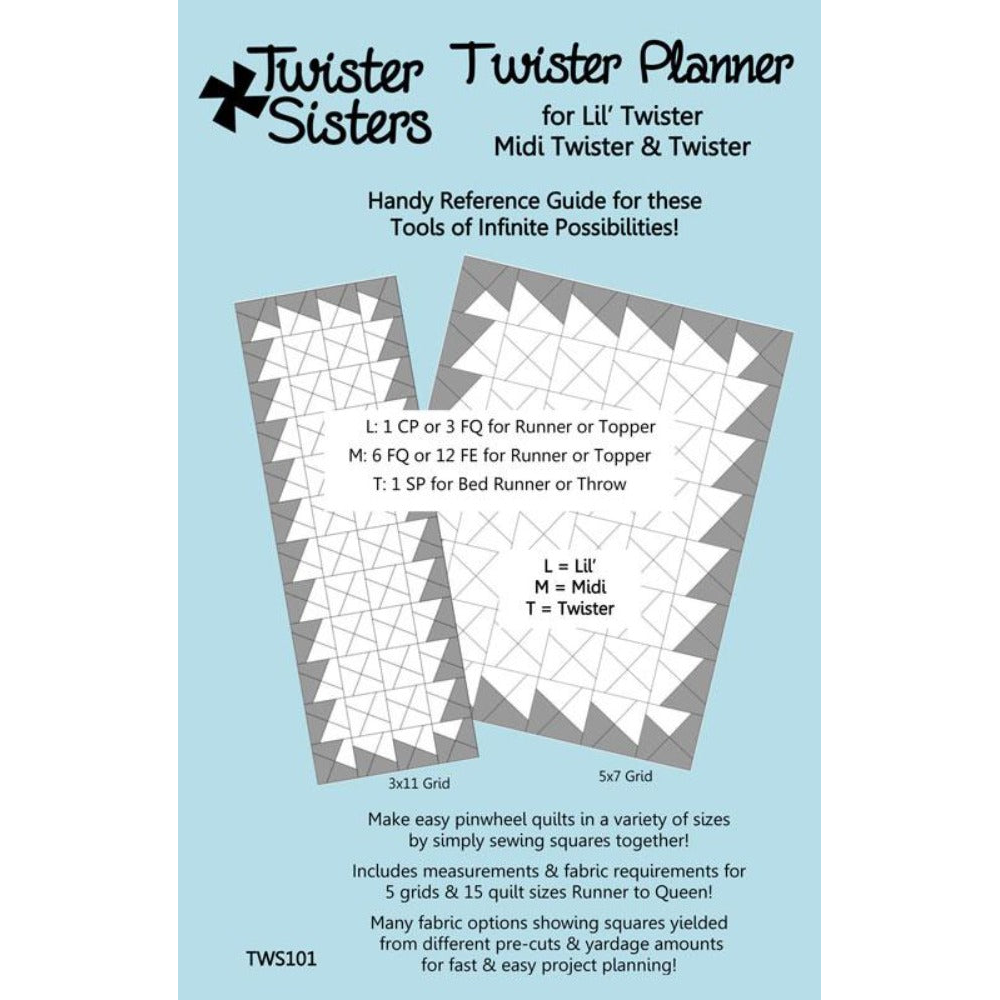 Twisted Sister Twister Planner - craft pattern by Schoolhouse