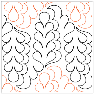 Urban Elementz 500 Fill Power 12" pantograph - longarm quilting design roll