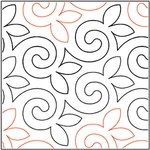 Quilting Creations Urban Elementz Alfalfa pantograph - longarm quilting design roll