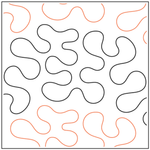 Urban Elementz Amble 12ft pantograph - longarm quilting design roll