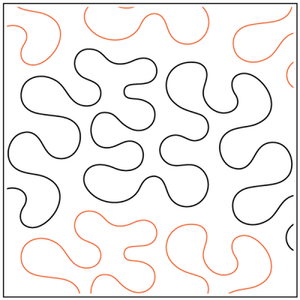 Urban Elementz Amble 12ft pantograph - longarm quilting design roll