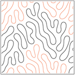 Urban Elementz Avenue 14" pantograph - longarm quilting design roll