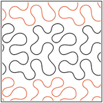 Quilting Creations Urban Elementz Bam! pantograph - longarm quilting design roll