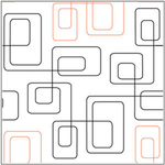 Urban Elementz Bauhaus 12" pantograph - longarm quilting design roll
