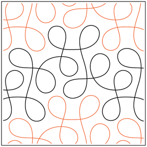 Urban Elementz Cakewalk 12ft pantograph - longarm quilting design roll