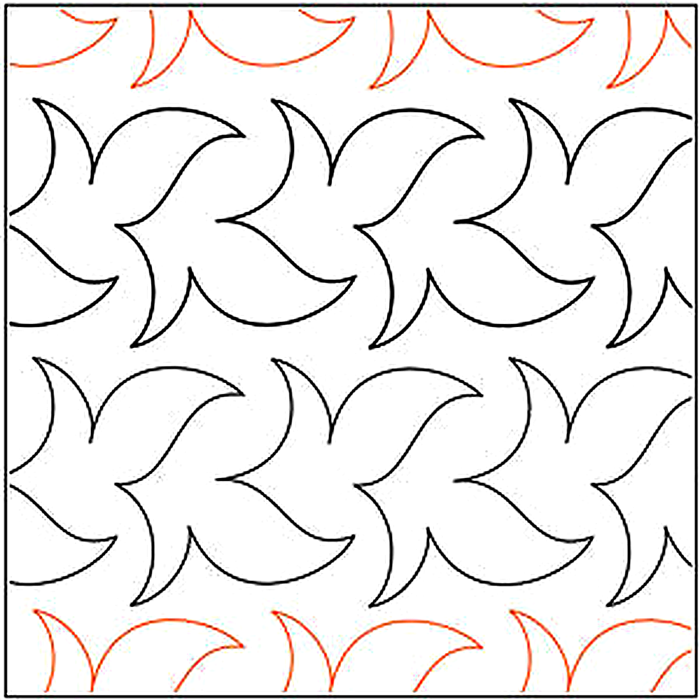 Quilting Creations Urban Elementz Celtic Braid pantograph - longarm quilting design roll