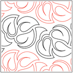 Quilting Creations Urban Elementz Cluster of Leaves pantograph - longarm quilting design roll