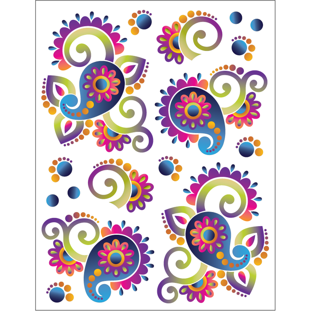 Decorative Machine Stickers - Bollywood - craft pattern by Urban Elementz