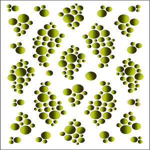 Quilting Creations Urban Elementz Decorative Machine Stickers - Bubbles Green - quilting ruler and template